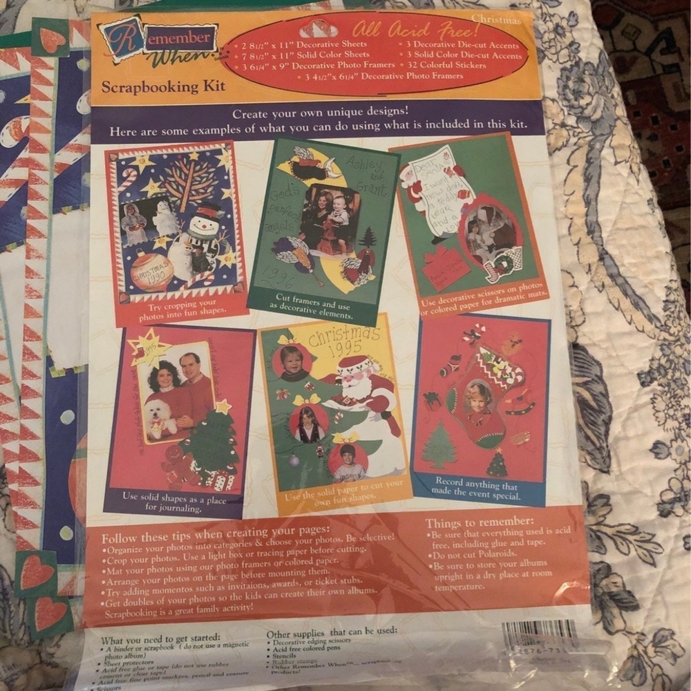 Remember When Deluxe Kit for your Scrapbook- Christmas RWDLX-104